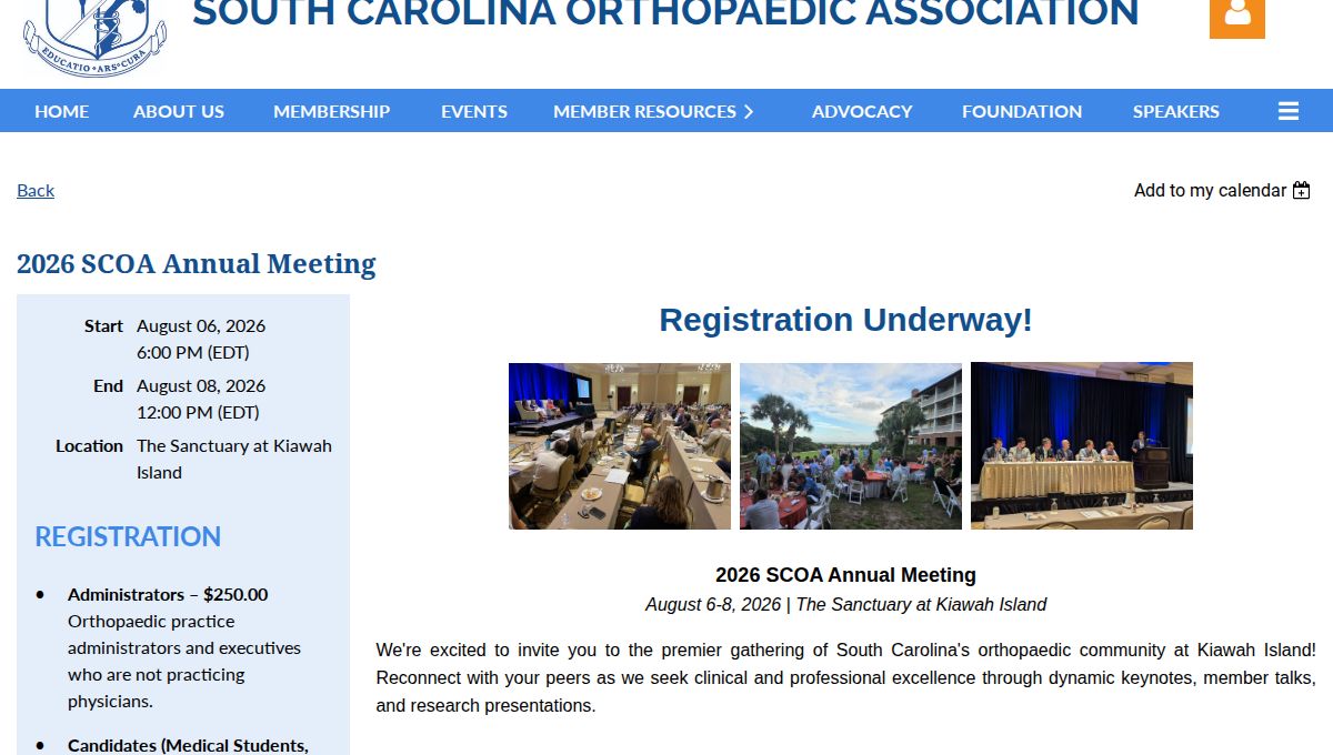 2026 SCOA Annual Meeting