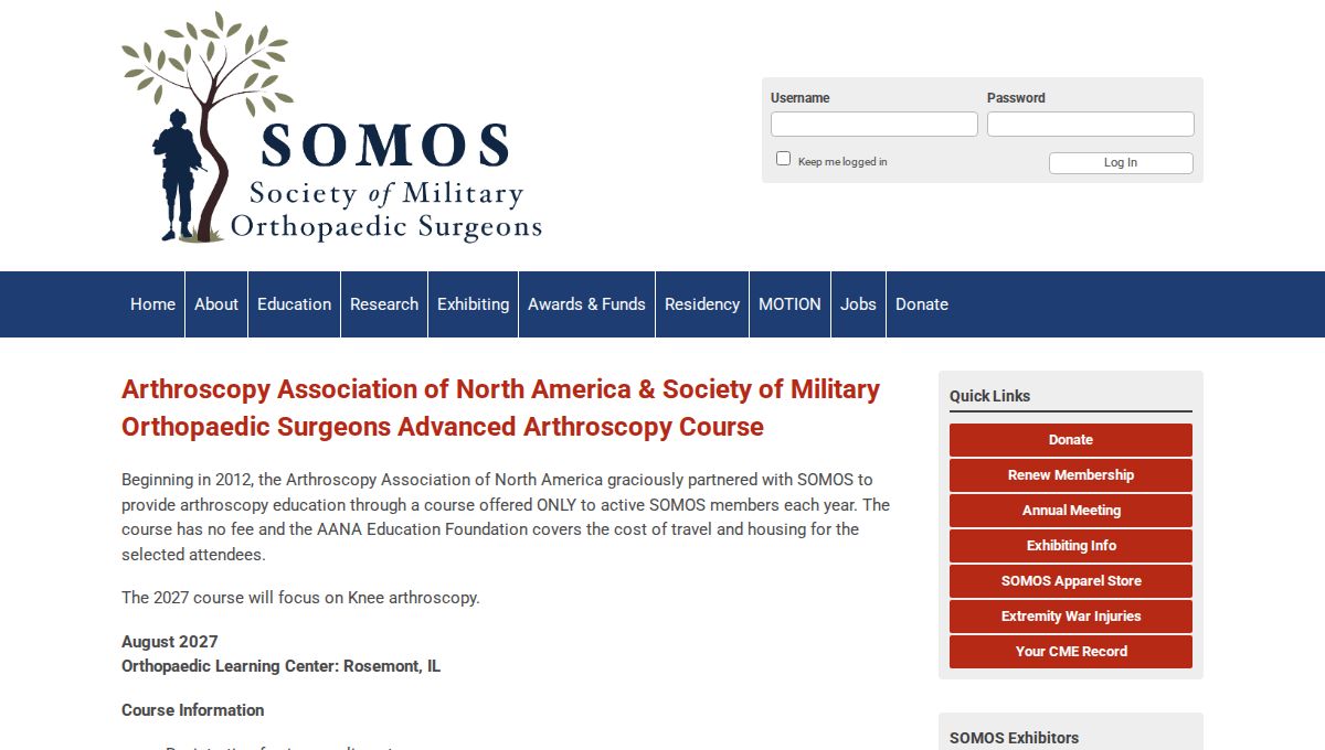 AANA/SOMOS Shoulder Course 2026