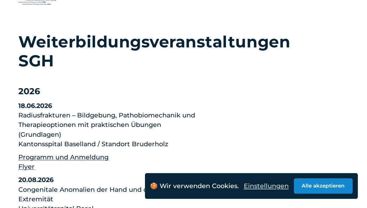 Congenitale Anomalien der Hand und oberen Extremität