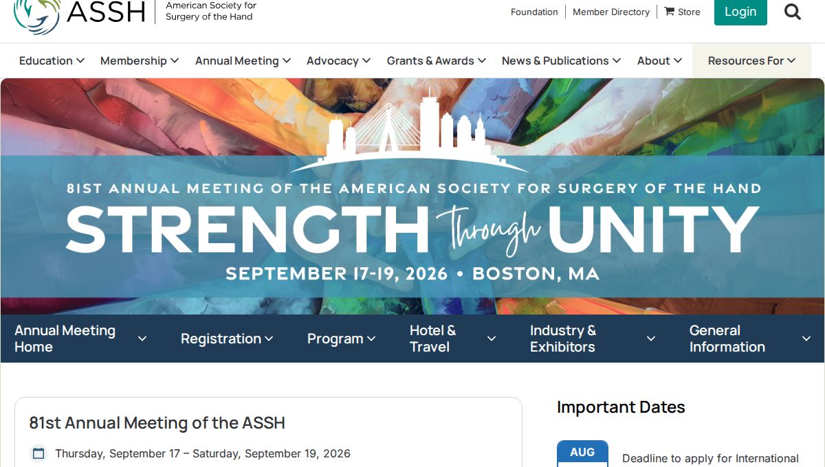 82nd ASSH Annual Meeting