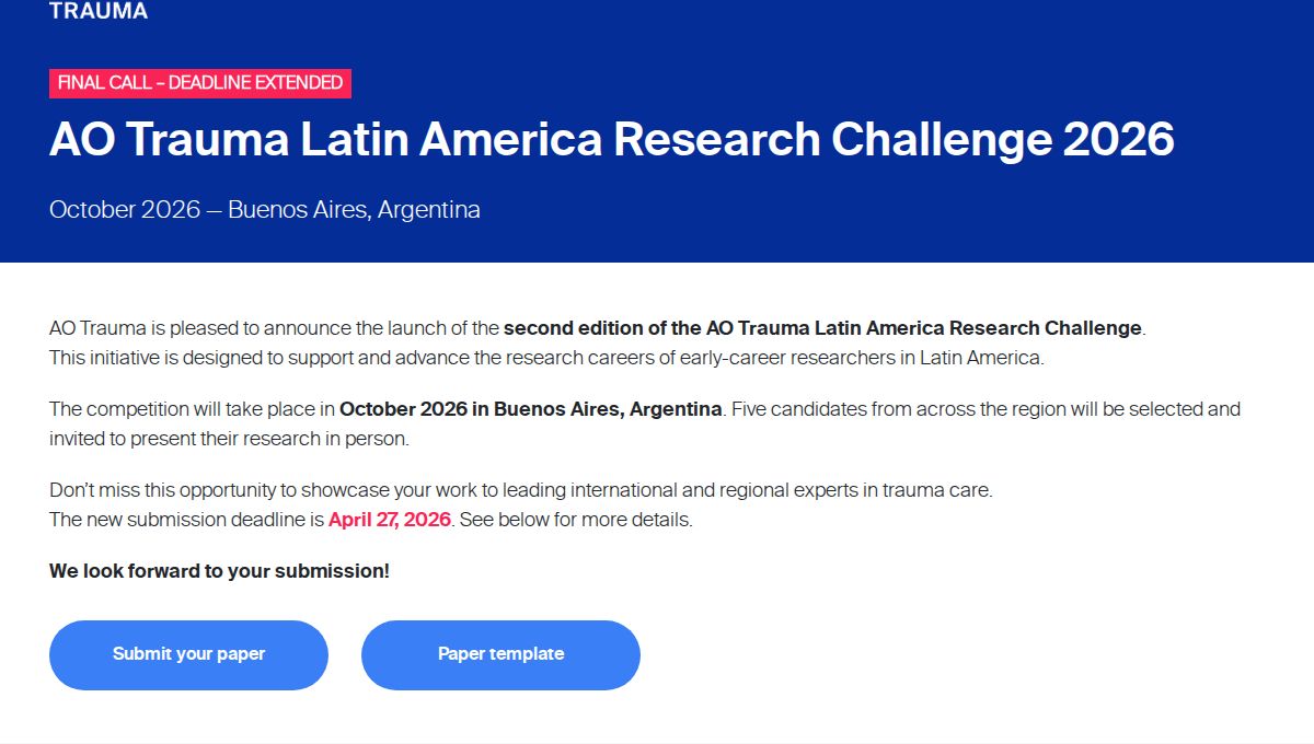 AO Trauma Latin America Research Challenge 2026