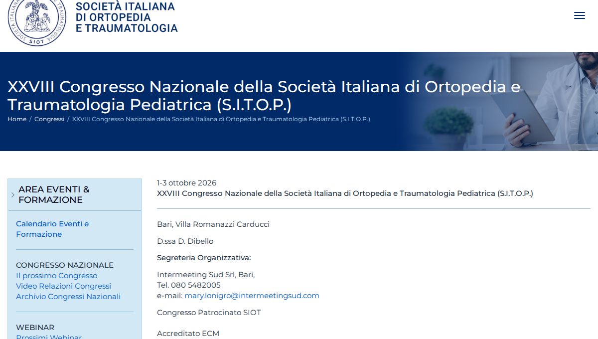 Congresso Nazionale SITOP
