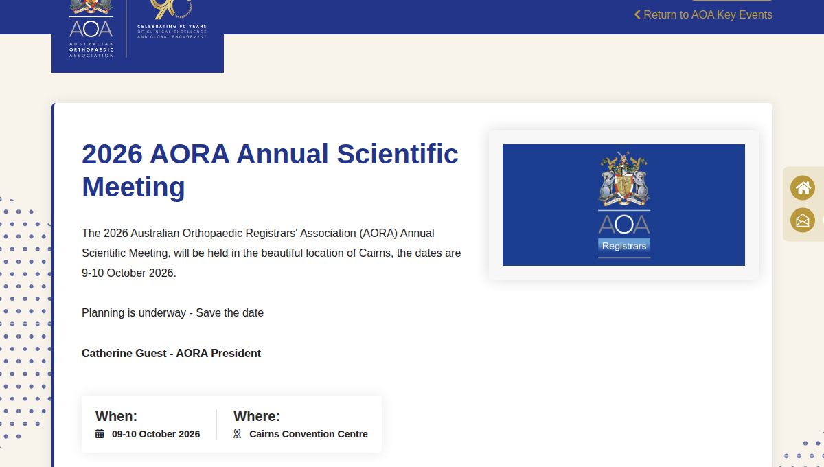 2026 AORA Annual Scientific Meeting