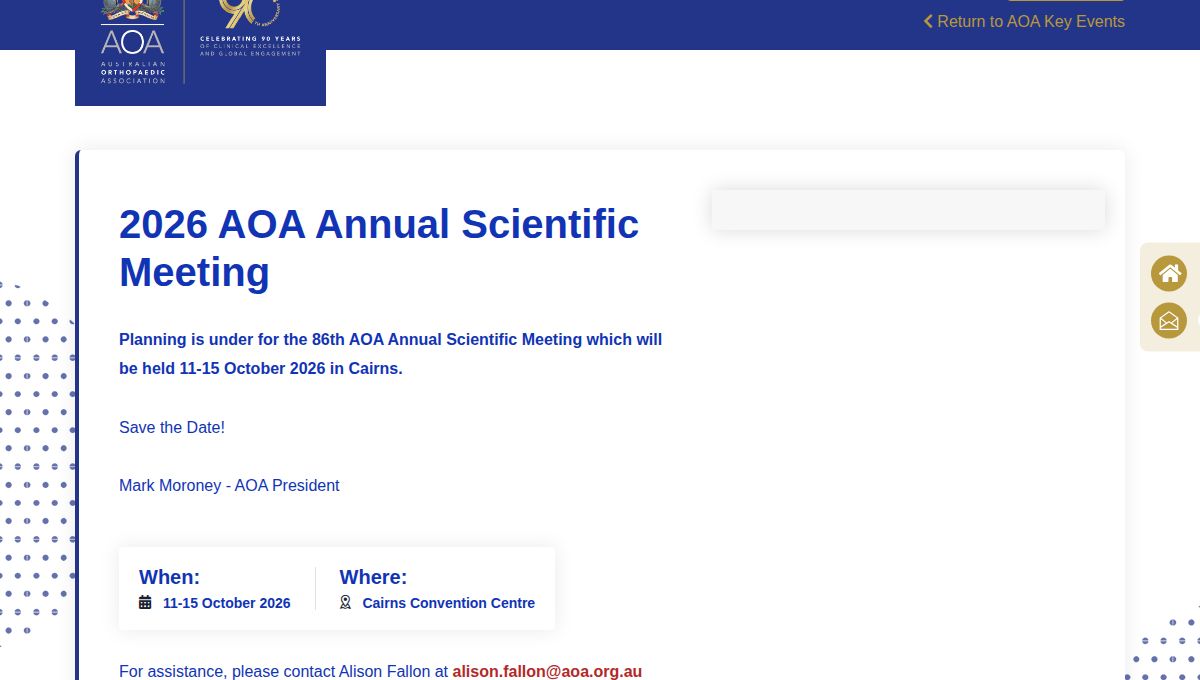 2026 AOA Annual Scientific Meeting