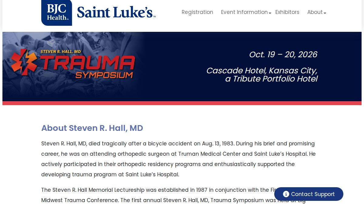 Steven R. Hall, MD Trauma Symposium 2026 (Saint Luke's, Kansas City)