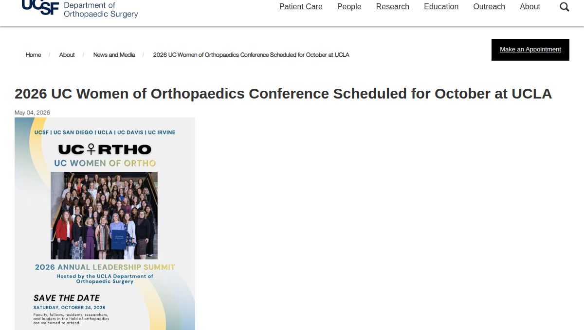 2026 UC Women of Orthopaedics Conference