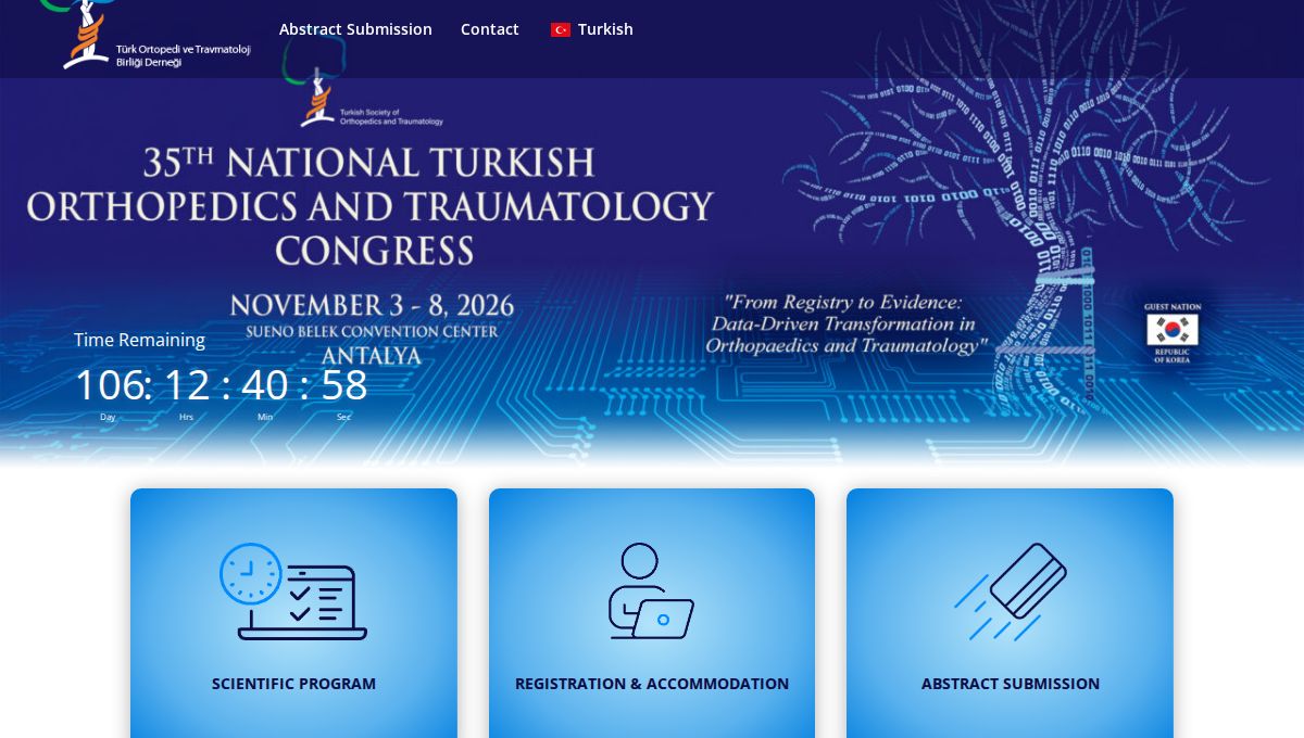 35th National Turkish Orthopedics and Traumatology Congress