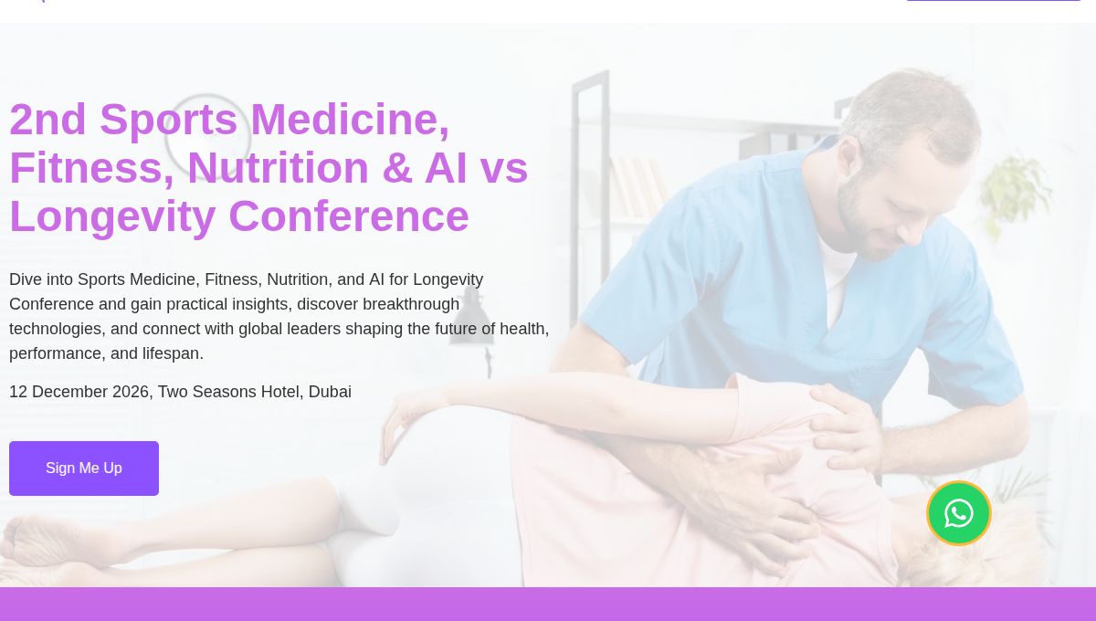 Sports Medicine, Fitness & Nutrition Summit Dubai 2026