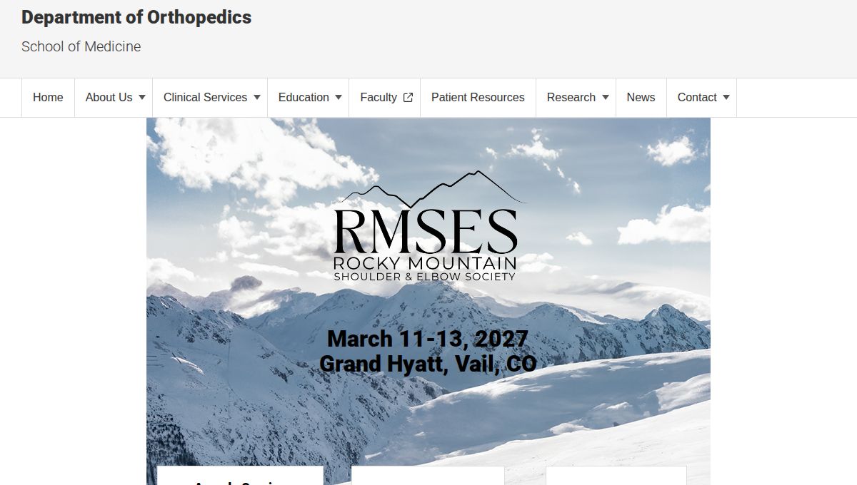 Rocky Mountain Shoulder and Elbow Society (RMSES) Conference 2027