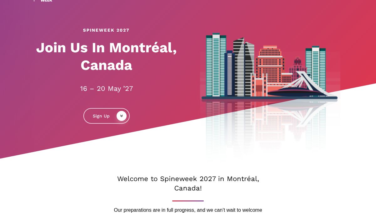 SpineWeek 2027