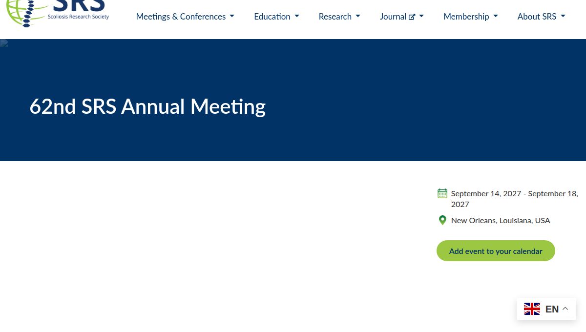 SRS 62nd Annual Meeting