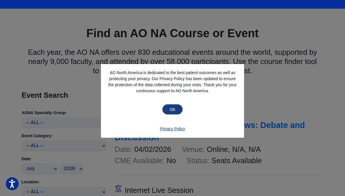AO Spine NA Course – Principles and Treatment in Spinal Disorders 2027
