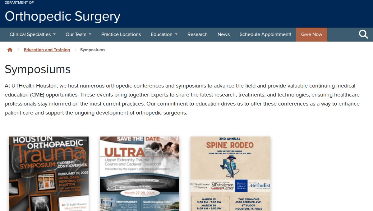 3rd Annual TMC Spine Rodeo Conference 2027
