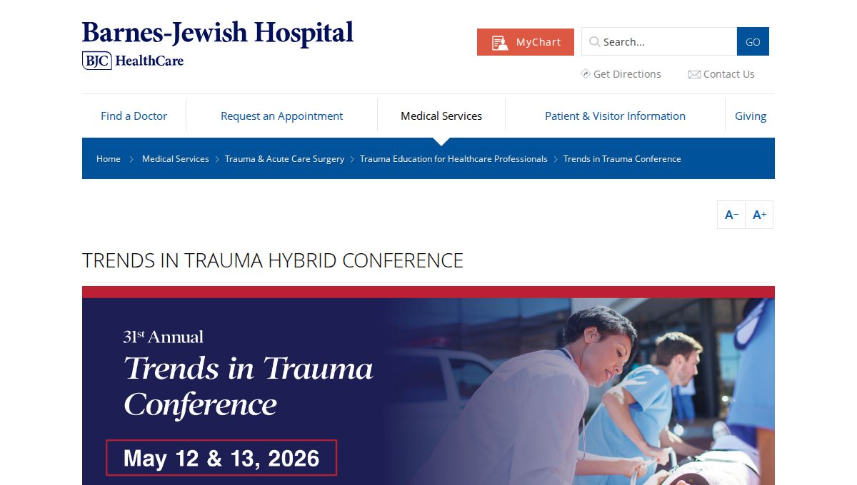 Trends in Trauma Conference 2027 (Barnes-Jewish / WashU Medicine)