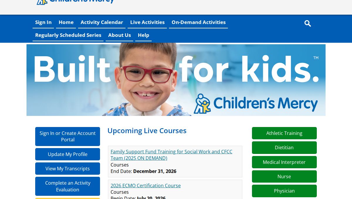 Children's Mercy Kansas City Sports Medicine Conference 2027