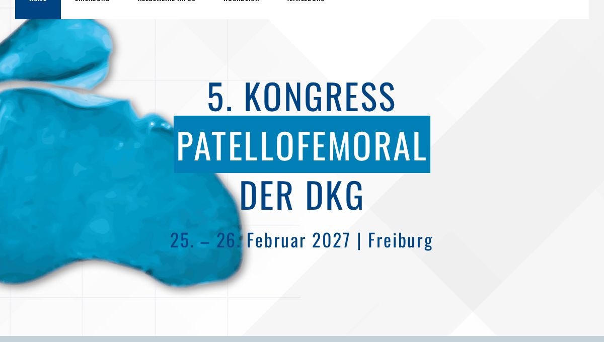 5. Patellofemoral-Kongress der DKG 2027