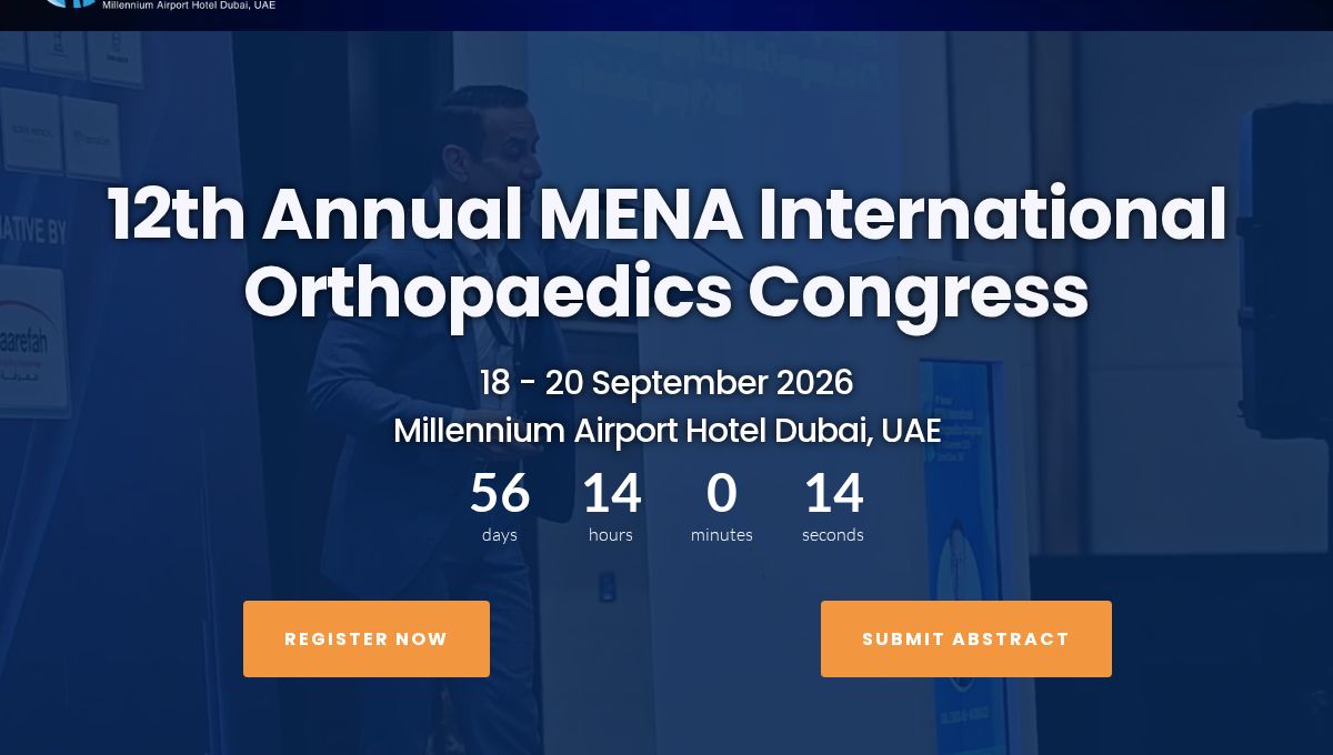 Congrès international d'orthopédie MENA 2026