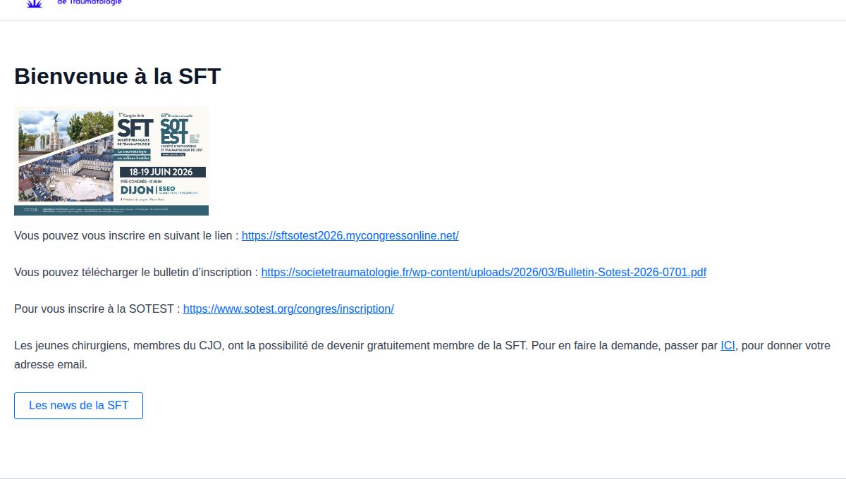 2ᵉ édition du congrès de la SFT