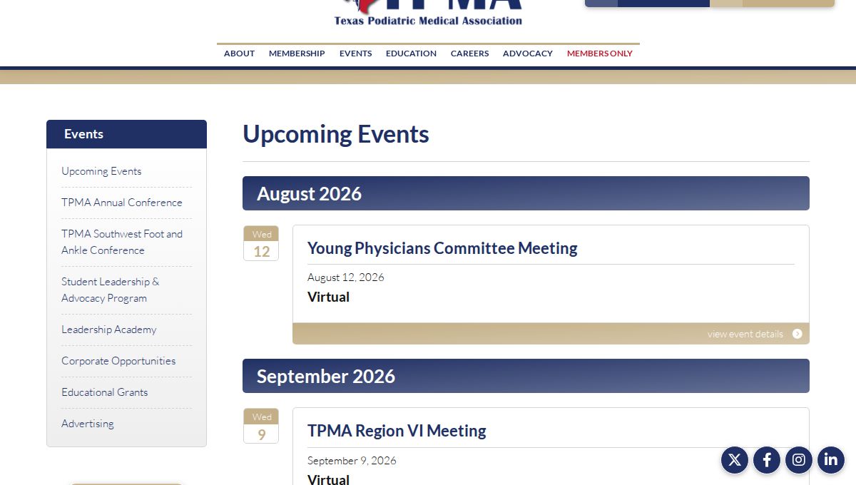 TPMA Annual Meeting 2027