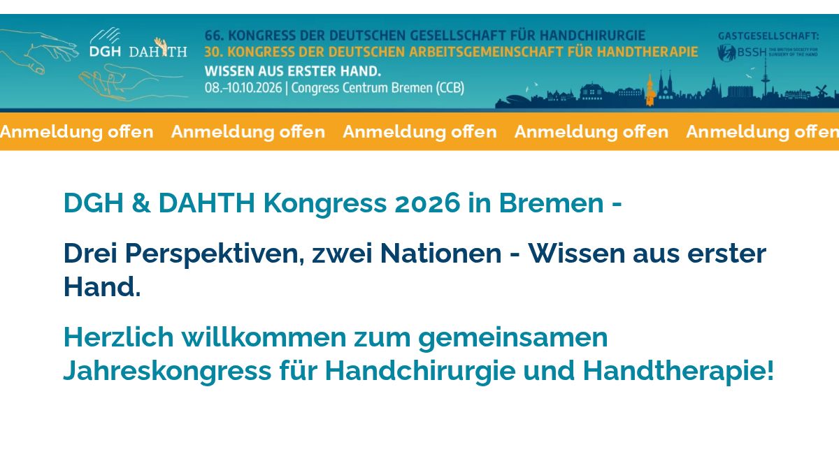 66. Kongress der DGH & 30. Kongress der DAHTH