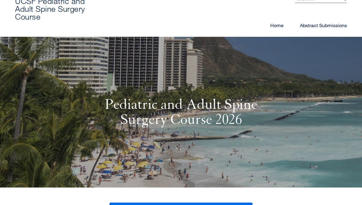 UCSF Pediatric and Adult Spine Surgery Course (Spine Hawaii 2026)