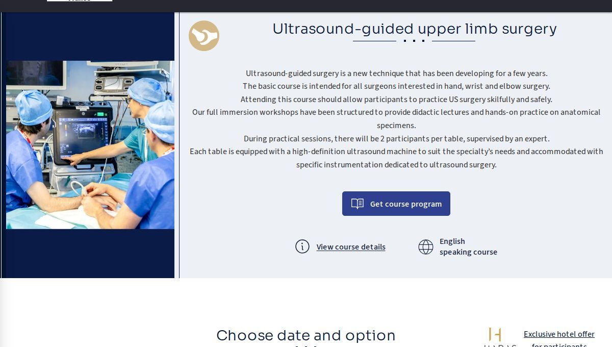 XX. Wrist Surgery Course + double workshop