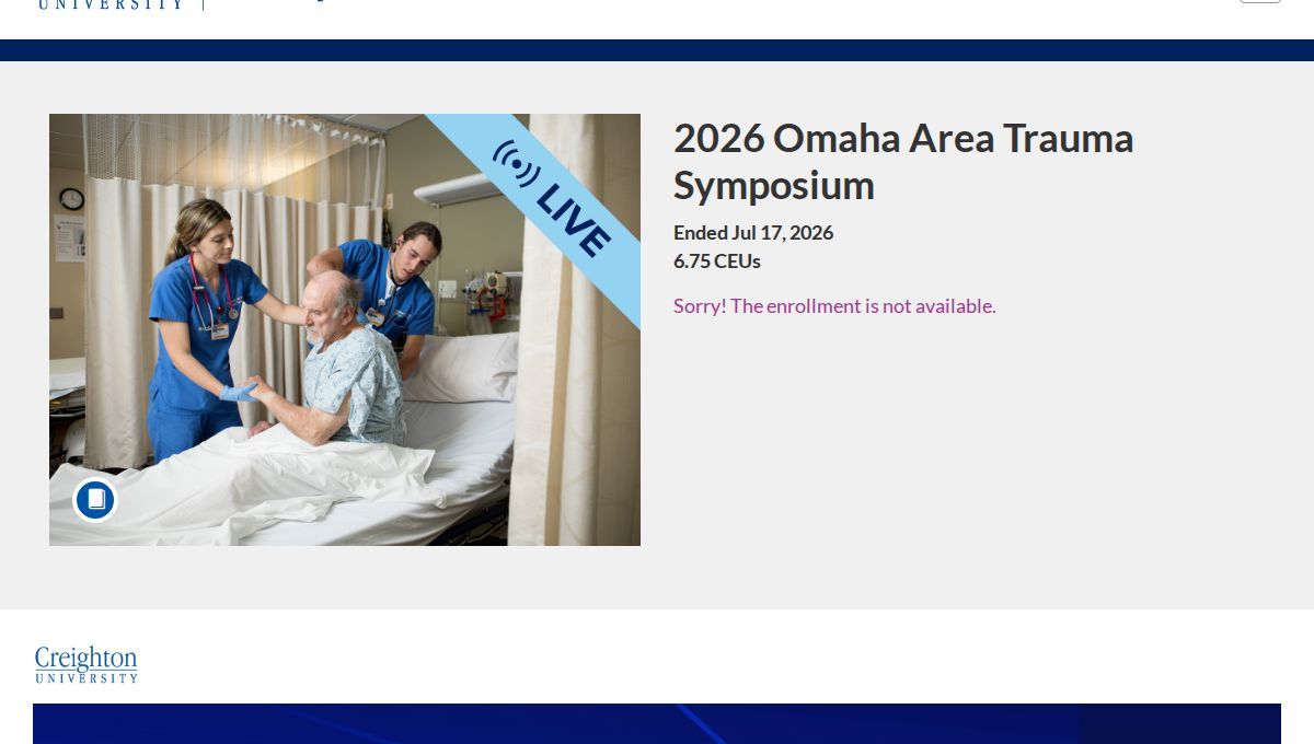 2026 Omaha Area Trauma Symposium