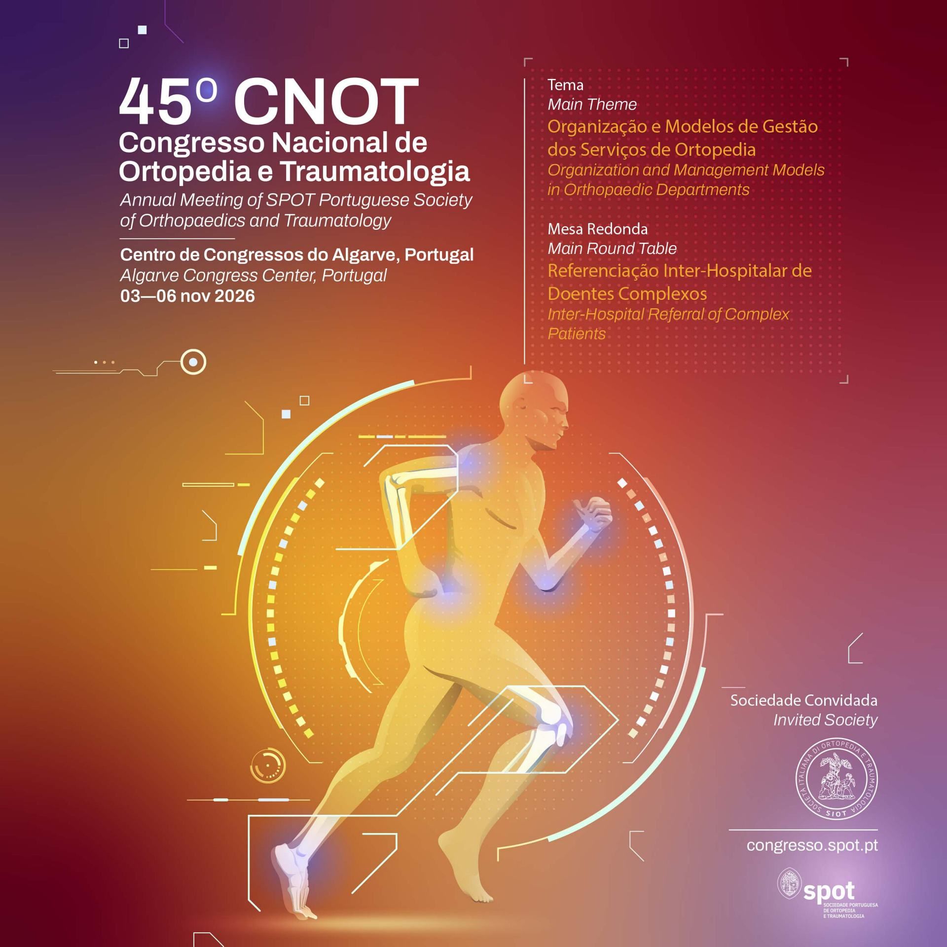 45.º CNOT - Congresso Nacional de Ortopedia e Traumatologia