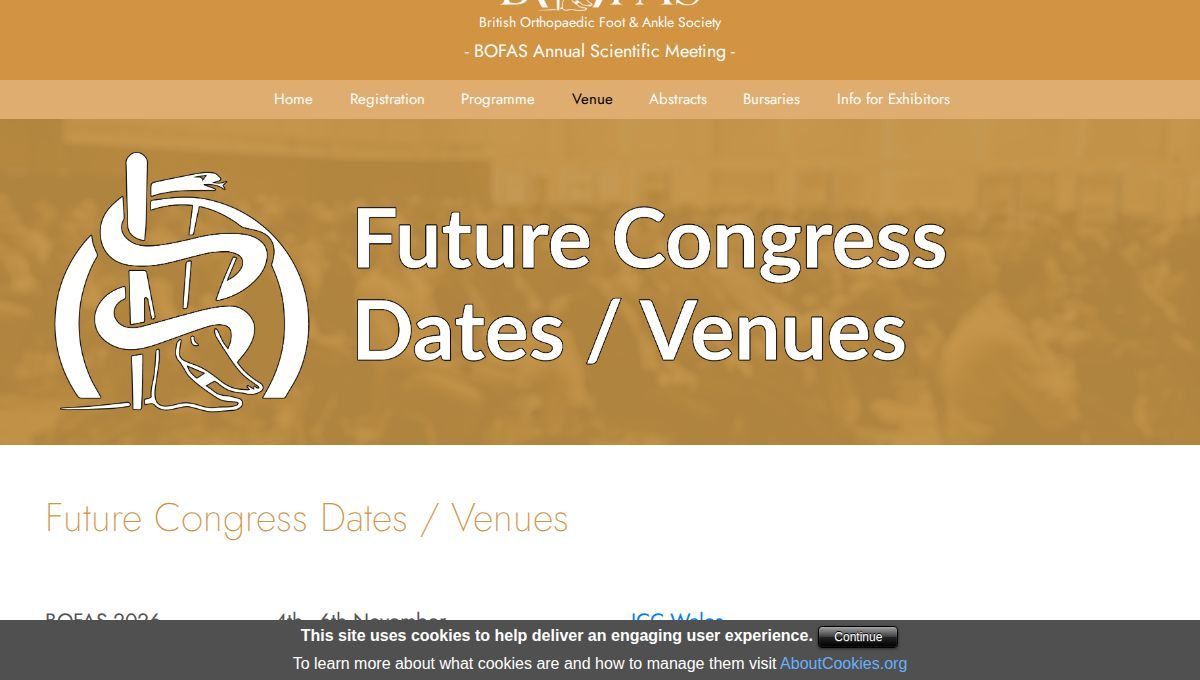 BOFAS Annual Scientific Meeting 2027