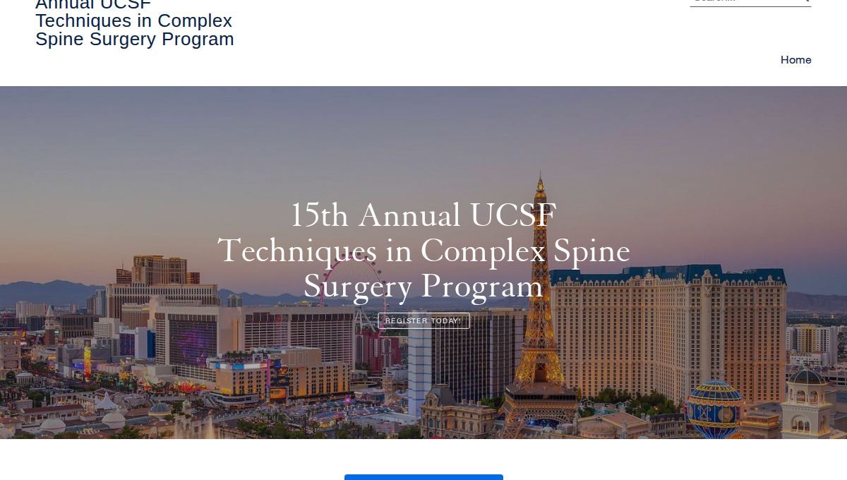 15th Annual UCSF Techniques in Complex Spine Surgery Program