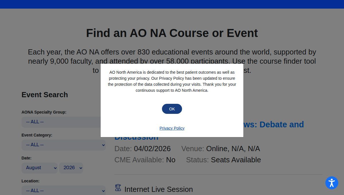 AO Spine NA Course – Principles and Treatment in Spinal Disorders 2027