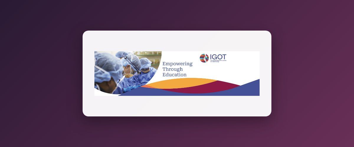 IGOT SMART Course (Surgical Management and Reconstructive Training)