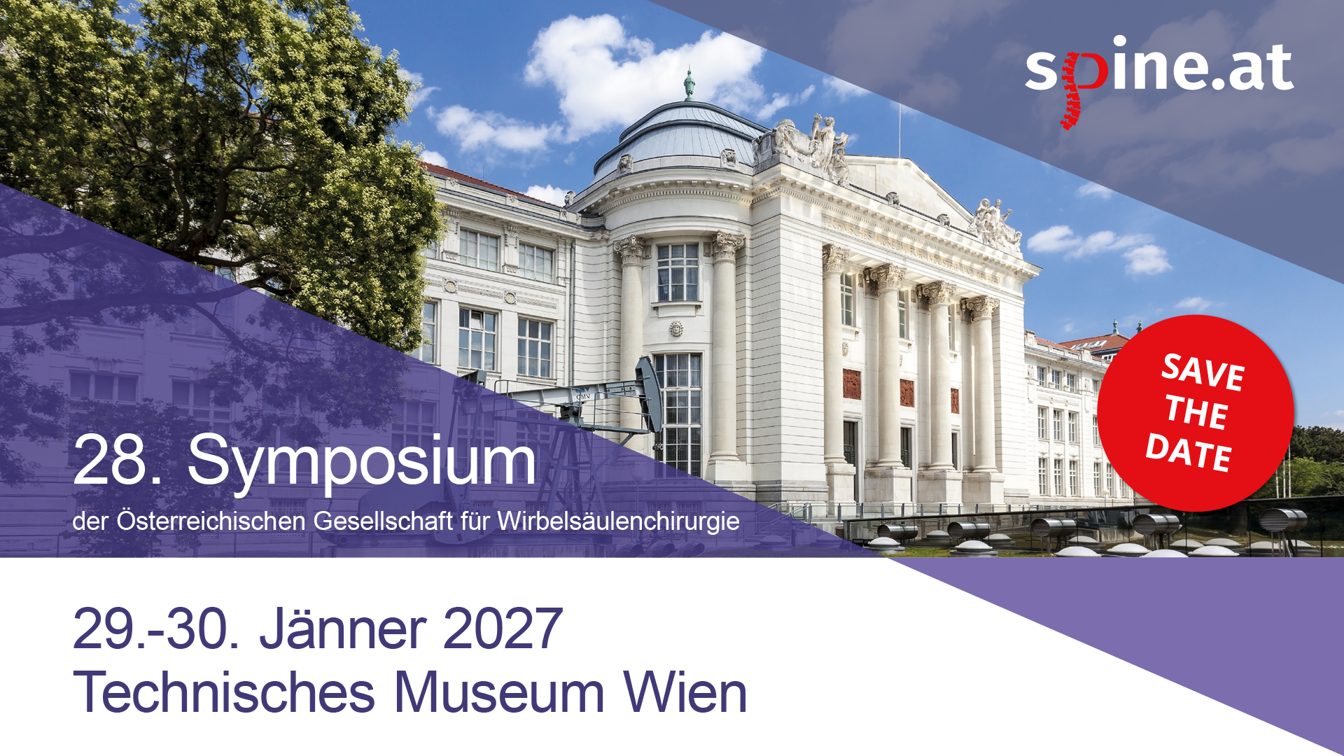 28. Symposium der Österreichischen Gesellschaft für Wirbelsäulenchirurgie 2027