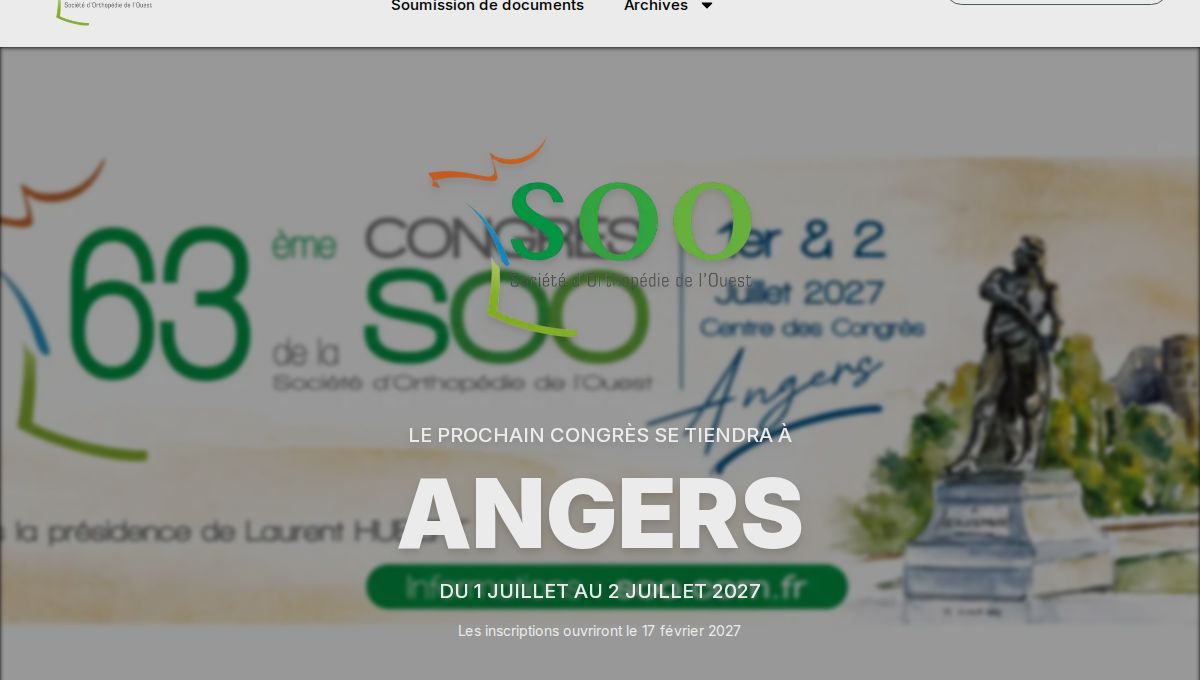 63ème Congrès de la SOO 2027