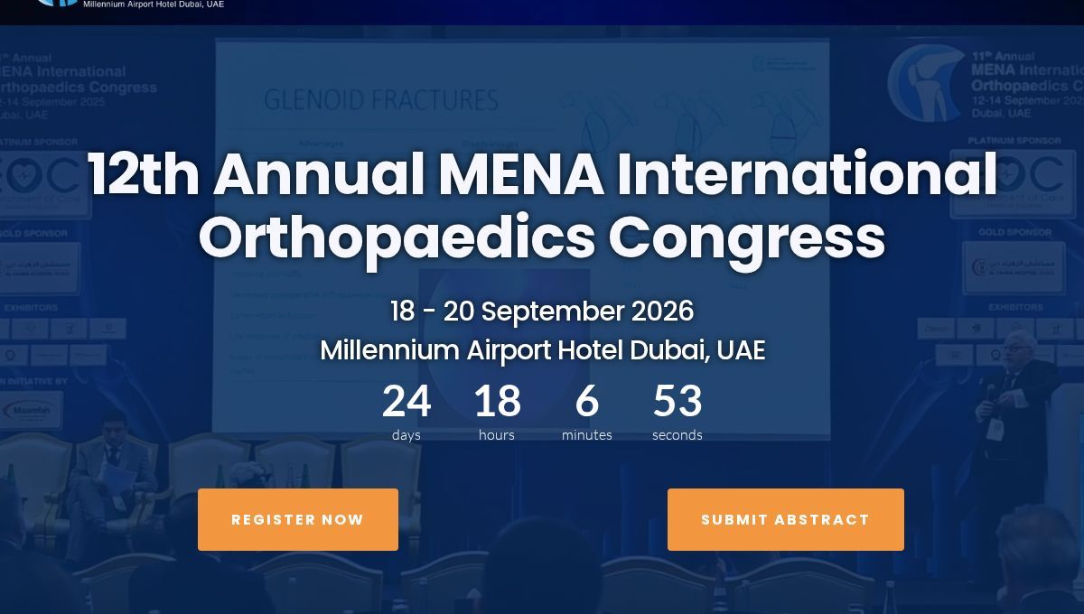 Congrès international d'orthopédie MENA 2026