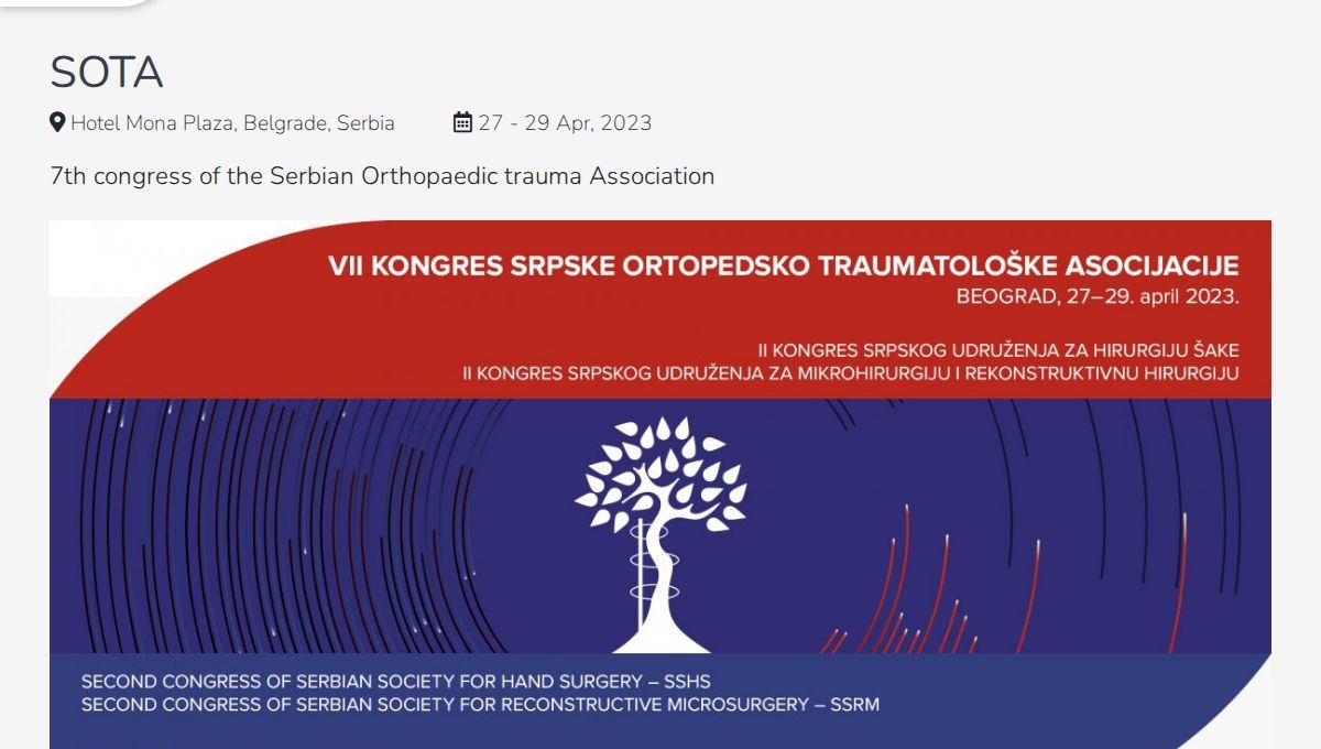 SOTA Annual Congress 2026 (Serbian Orthopaedic Trauma Association)