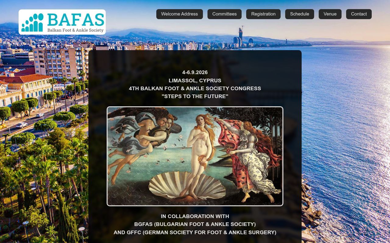 4th Balkan Foot & Ankle Society Congress - Steps to the Future