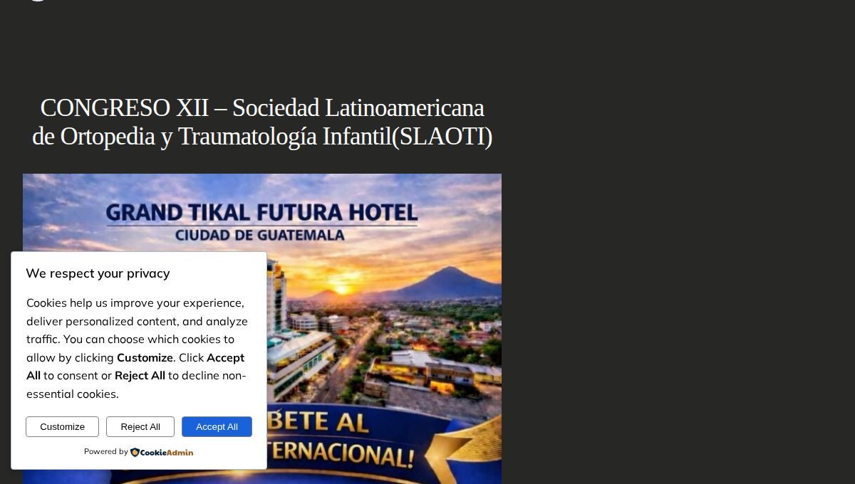 XII Congreso SLAOTI & XLI Congreso Nacional AGOT