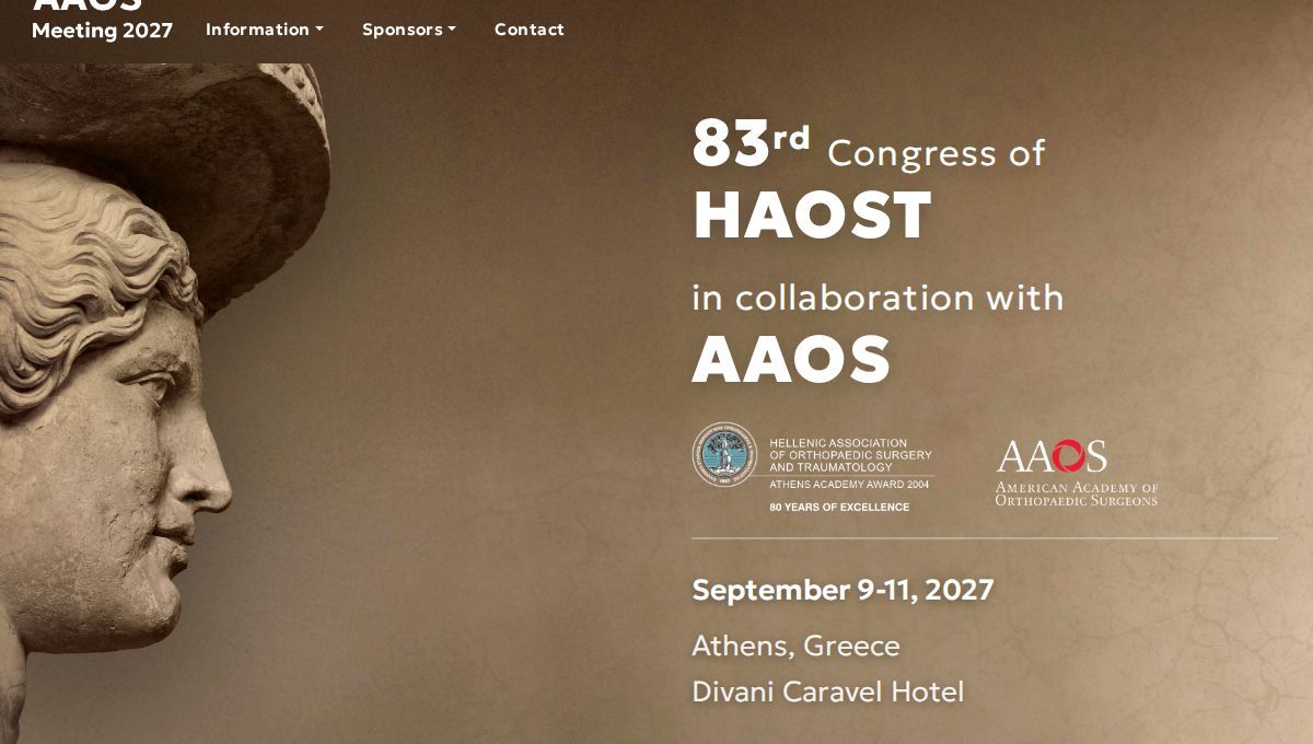 83rd Panhellenic Congress of Orthopaedic Surgery & Traumatology (HAOST) - Combined Meeting with AAOS